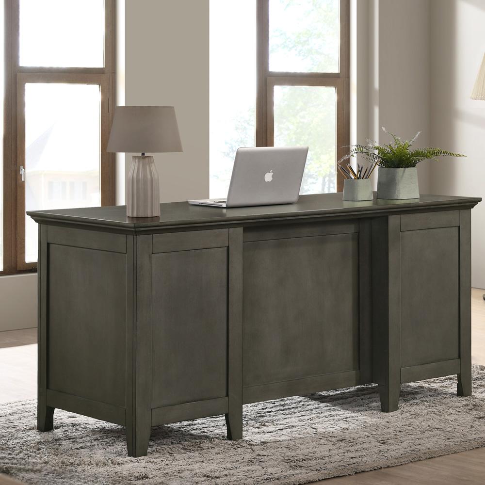Intercon Furniture San Mateo 62 Executive Desk in Gray