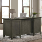 Intercon Furniture San Mateo 62 Executive Desk in Gray