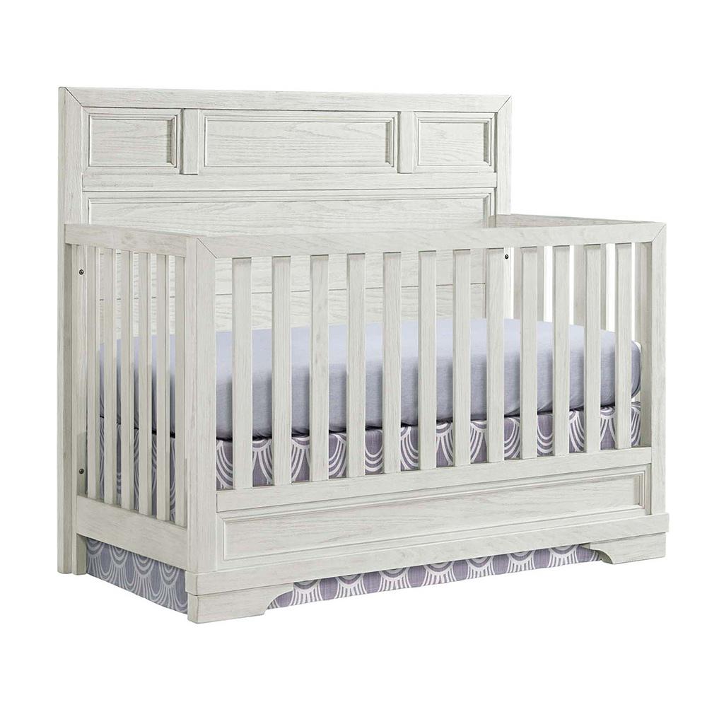 Foundry Flat Top Convertible Crib FN-CR-2701NR-WDV in White Dove