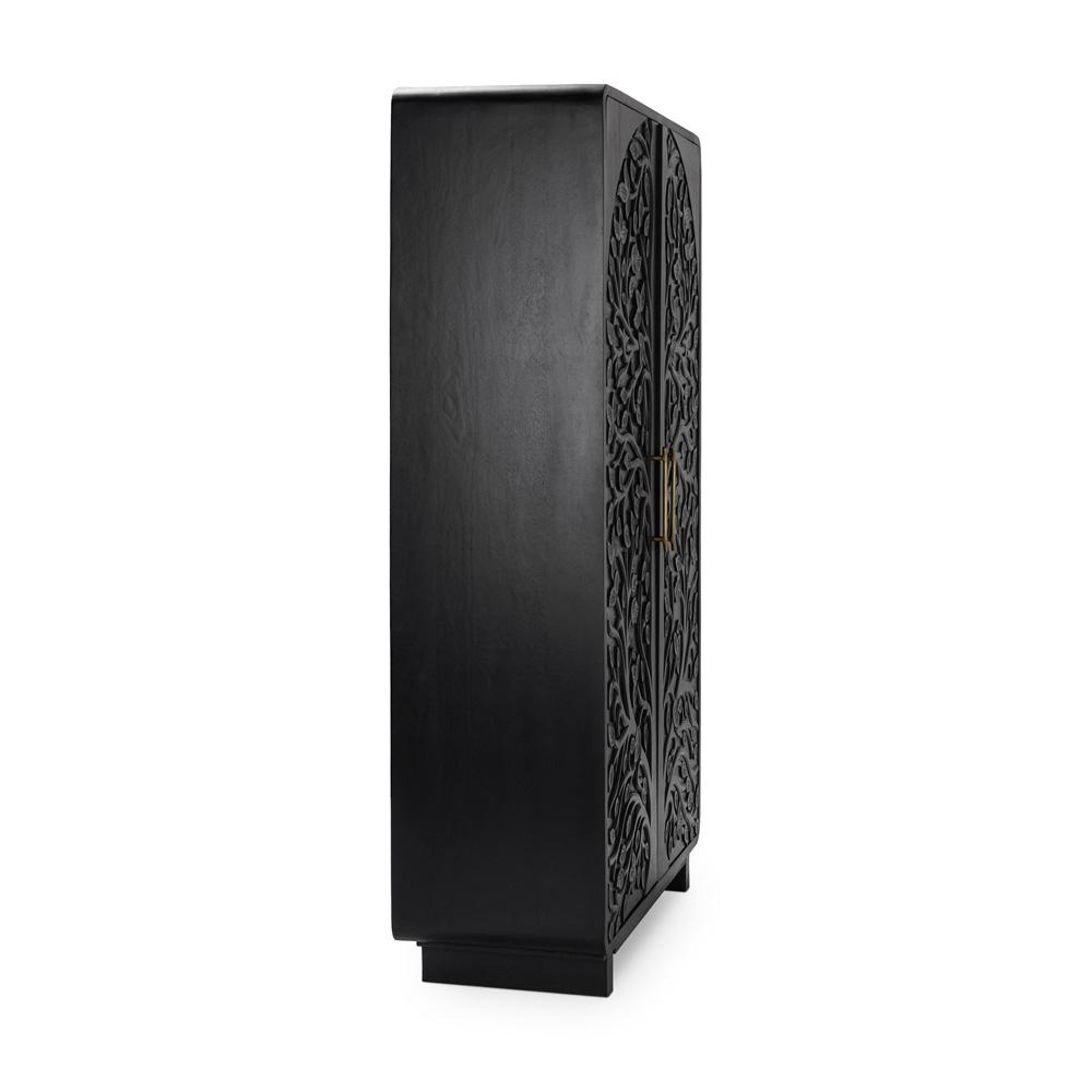 Albero Mango Wood Cabinet 52010964 in Black
