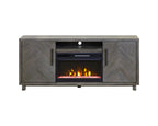 Palisades 67in Fireplace Console IMPA370FP in Gray