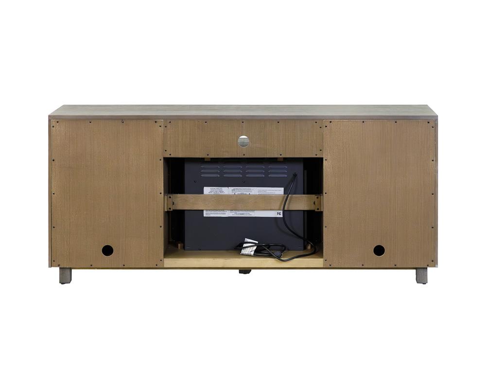 Palisades 67in Fireplace Console IMPA370FP in Gray