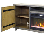 Palisades 67in Fireplace Console IMPA370FP in Gray
