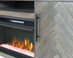 Palisades 67in Fireplace Console IMPA370FP in Gray