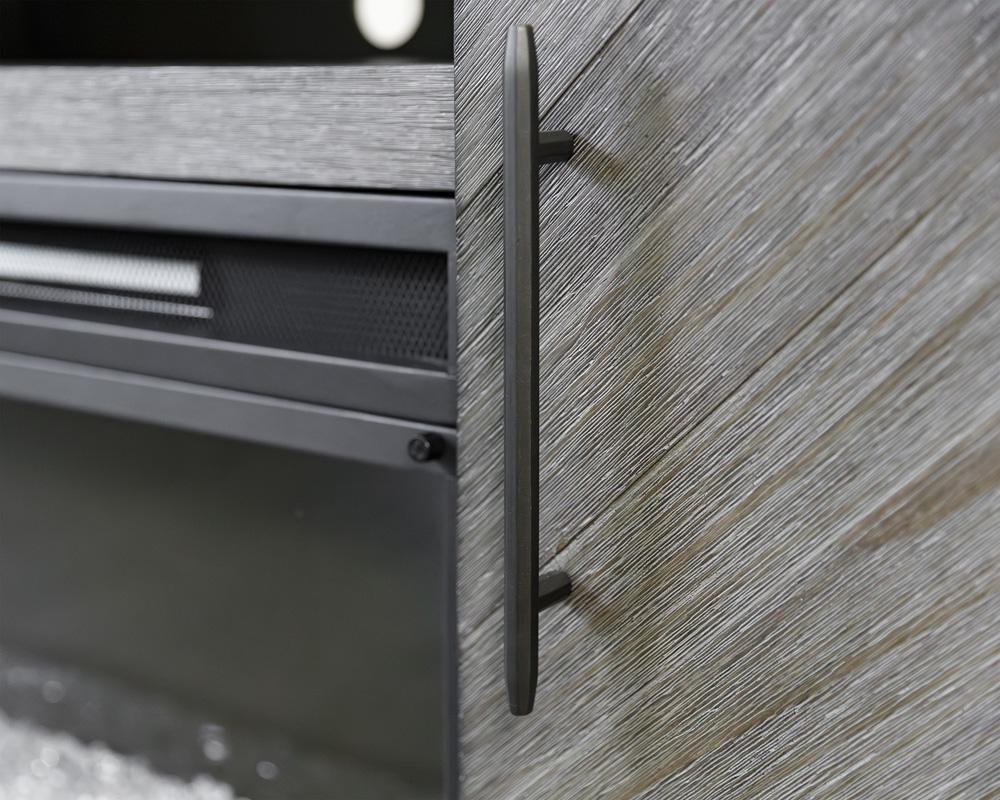 Palisades 67in Fireplace Console IMPA370FP in Gray