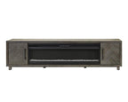 Palisades 96in Fireplace Console IMPA396FP in Gray