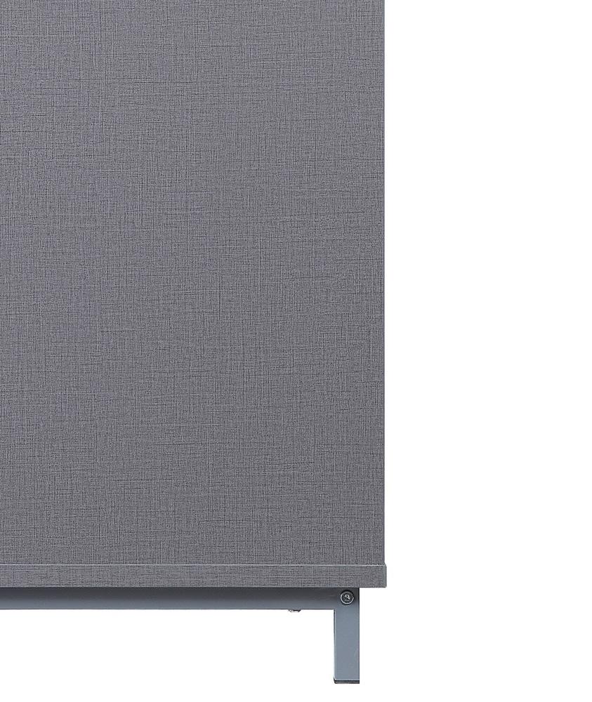 Brighton 60in Fireplace TV Stand FP4-GY in BlackGrey