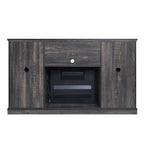 Myrtle Fireplace Console FP2-BR in Black Heavy Brown