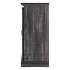 Myrtle Fireplace Console FP2-BR in Black Heavy Brown