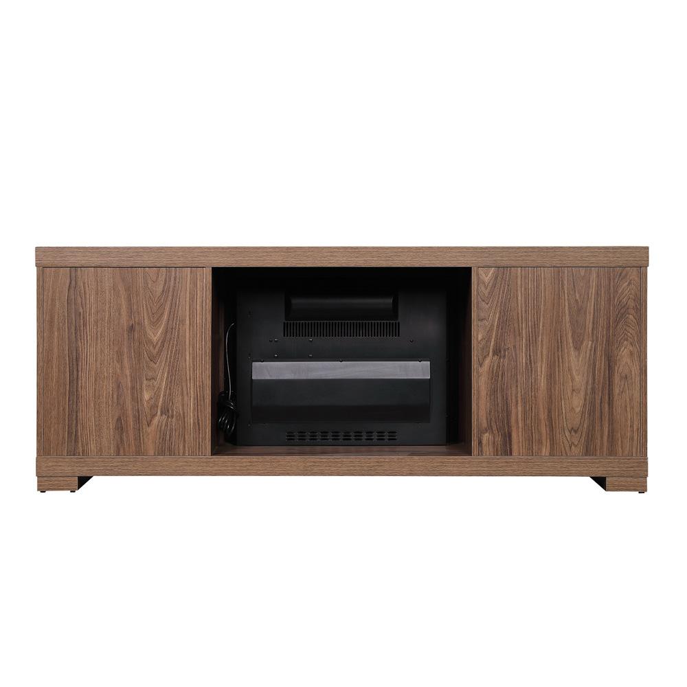 Richmond Fireplace with 2 Drawers FP1-BR in Black Brown