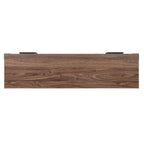Richmond Fireplace with 2 Drawers FP1-BR in Black Brown