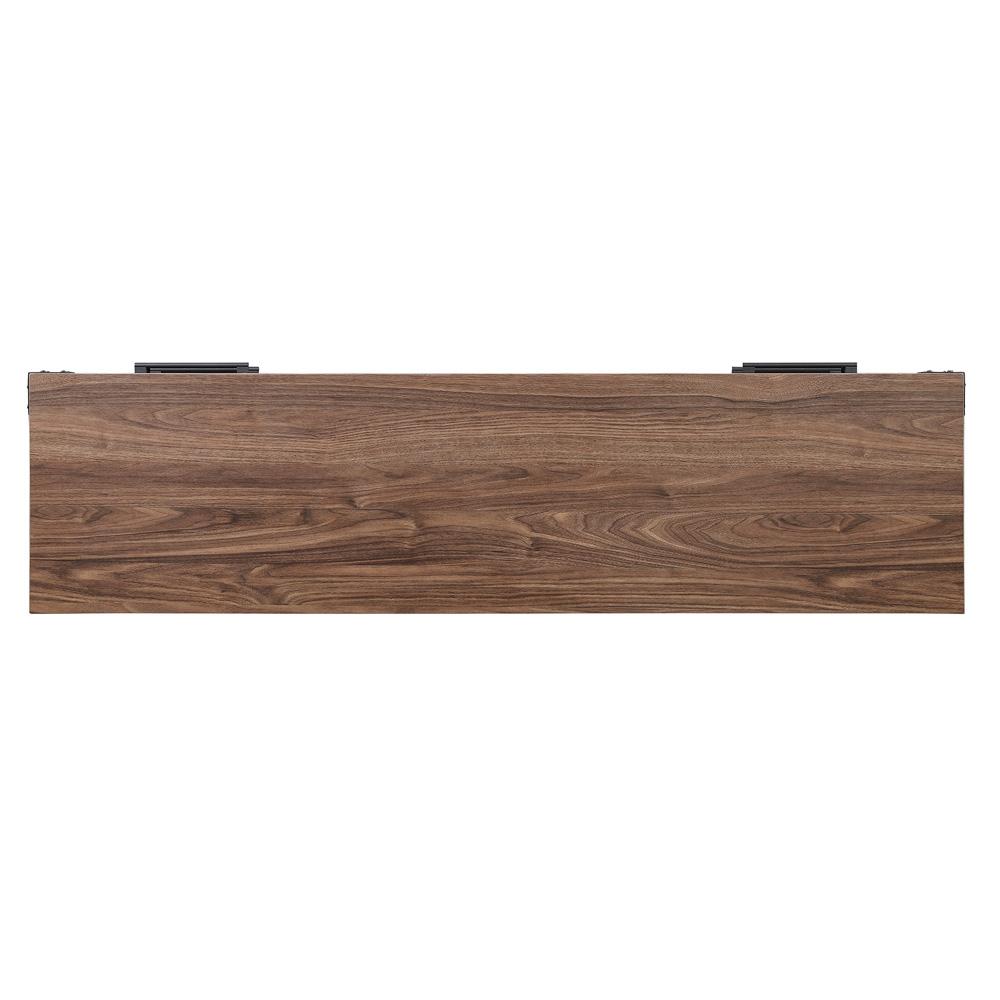 Richmond Fireplace with 2 Drawers FP1-BR in Black Brown
