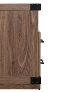 Richmond Fireplace with 2 Drawers FP1-BR in Black Brown