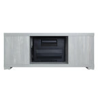 Richmond Fireplace with 2 Drawers FP1-GY in BlackGrey