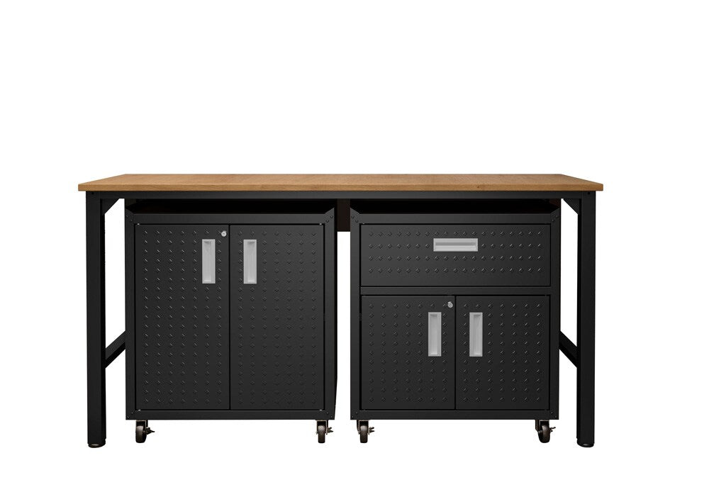 Fortress 3 Piece Garage Set 15GMC-CH in Charcoal Grey