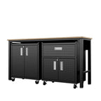Fortress 3 Piece Garage Set 15GMC-CH in Charcoal Grey