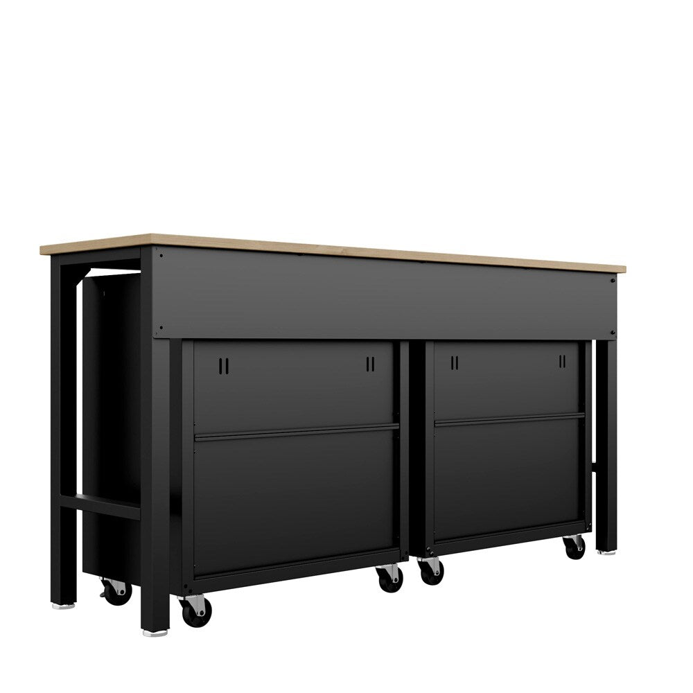 Fortress 3 Piece Garage Set 15GMC-CH in Charcoal Grey