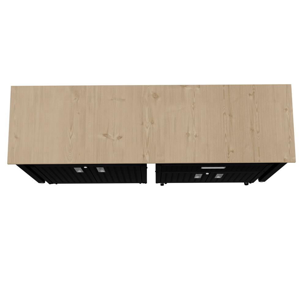 Fortress 3 Piece Garage Set 15GMC-CH in Charcoal Grey