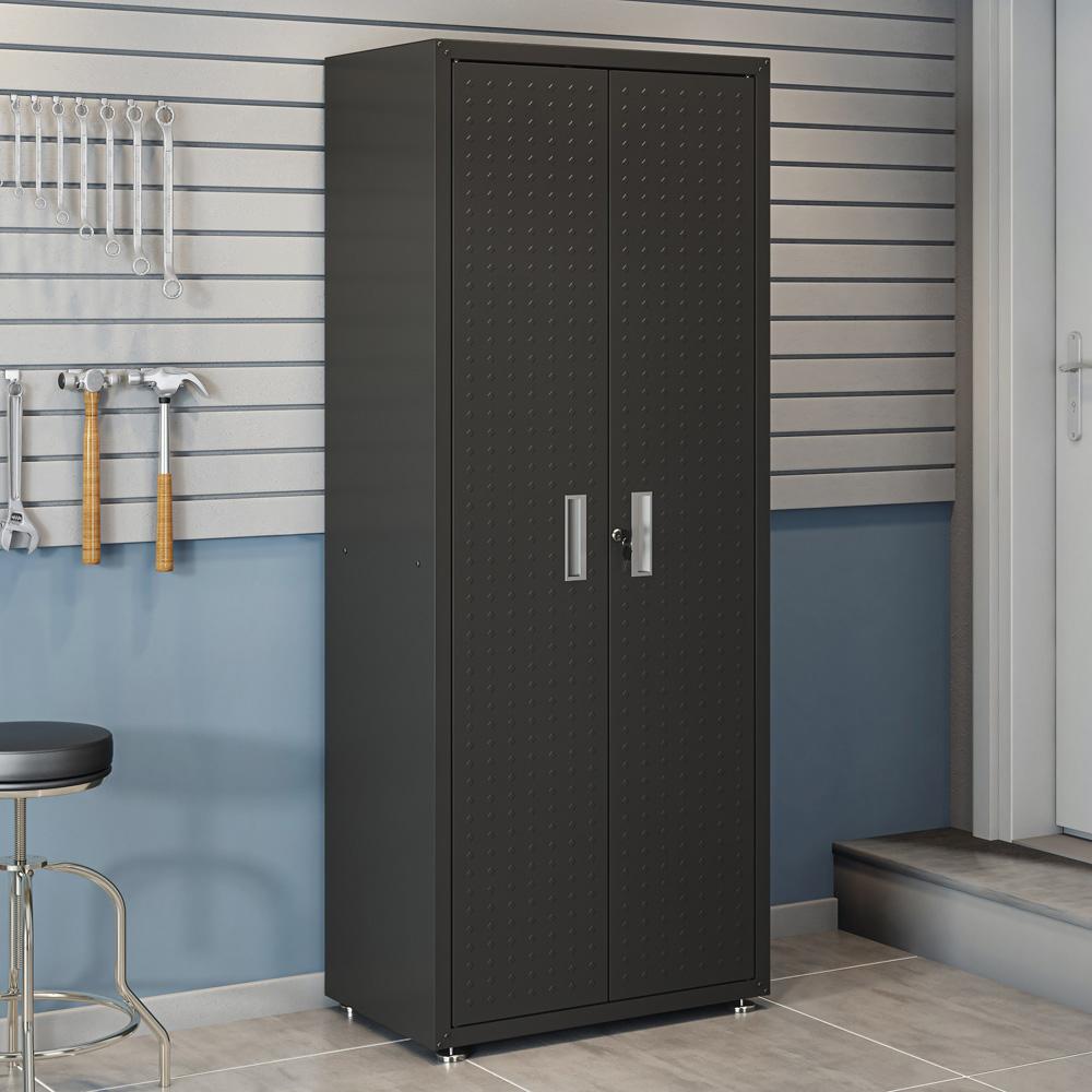Fortress Garage Cabinet 1GMCF-CH in Charcoal Grey