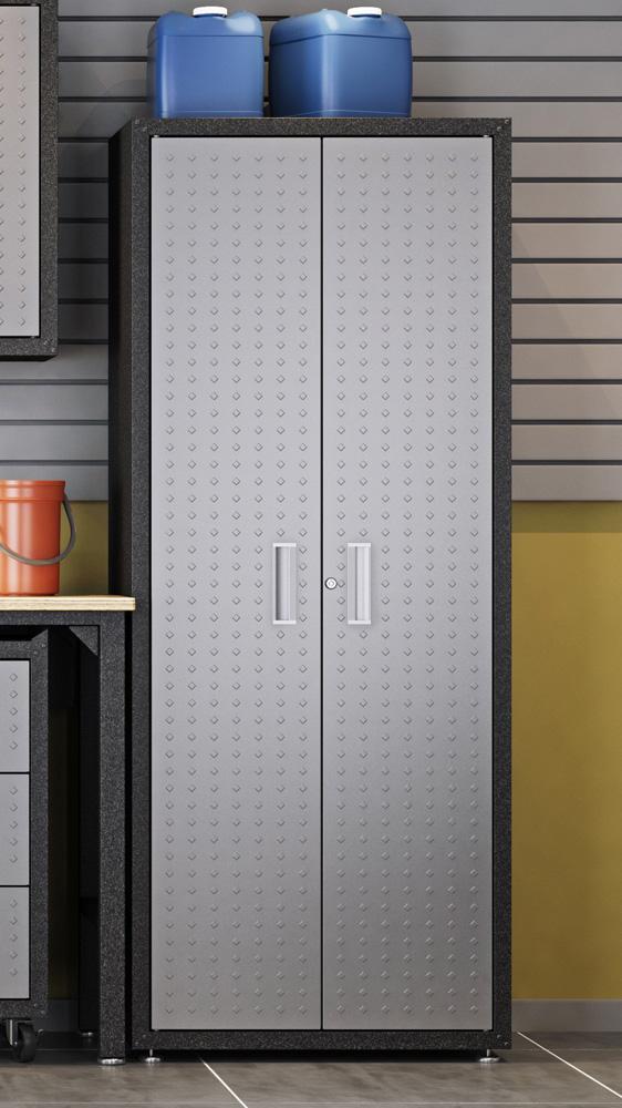 Garage Cabinet with 4 Shelves 1GMCF in Grey