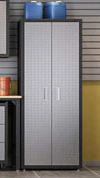 Garage Cabinet with 4 Shelves 1GMCF in Grey