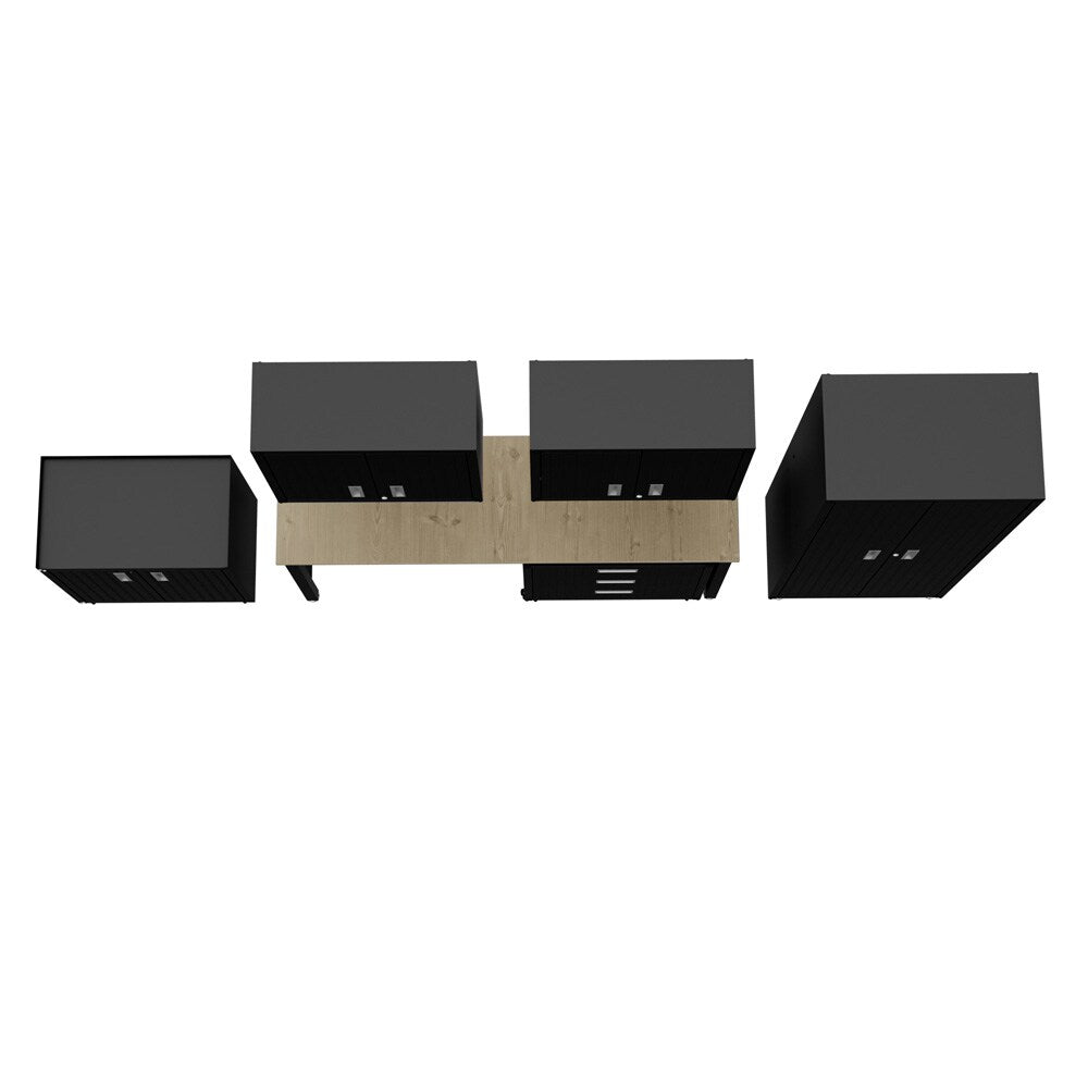 Fortress 6 Piece Garage Set 6-GGGG-CH in Charcoal Grey