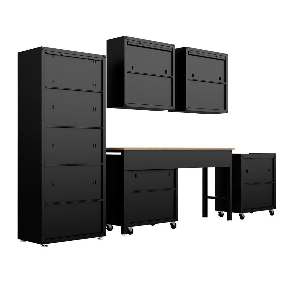 Fortress 6 Piece Garage Set 6-GGGG-CH in Charcoal Grey