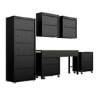 Fortress 6 Piece Garage Set 6-GGGG-CH in Charcoal Grey