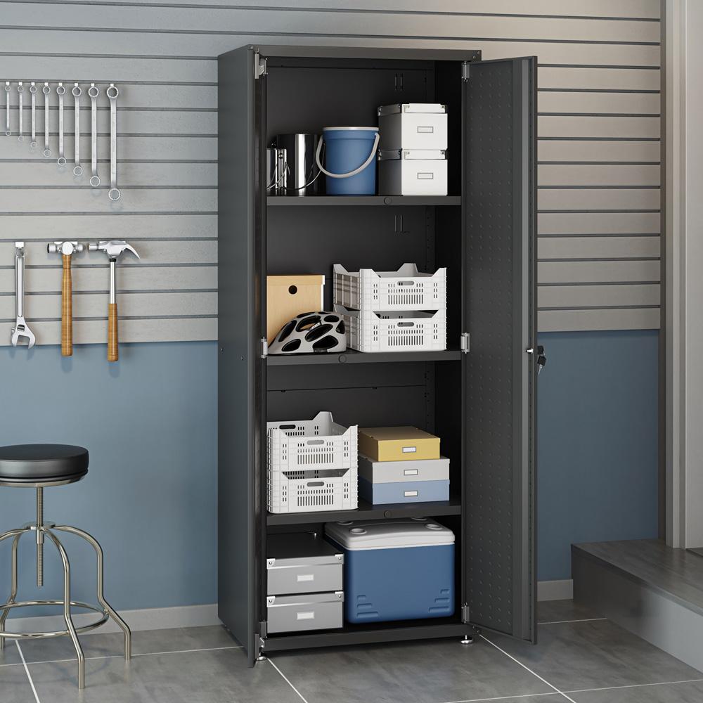 Fortress 6 Piece Garage Set 6-GGGG-CH in Charcoal Grey