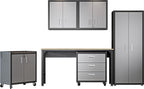 Fortress 6 Piece Garage Set with 3 Drawers 6-GGGG in Grey