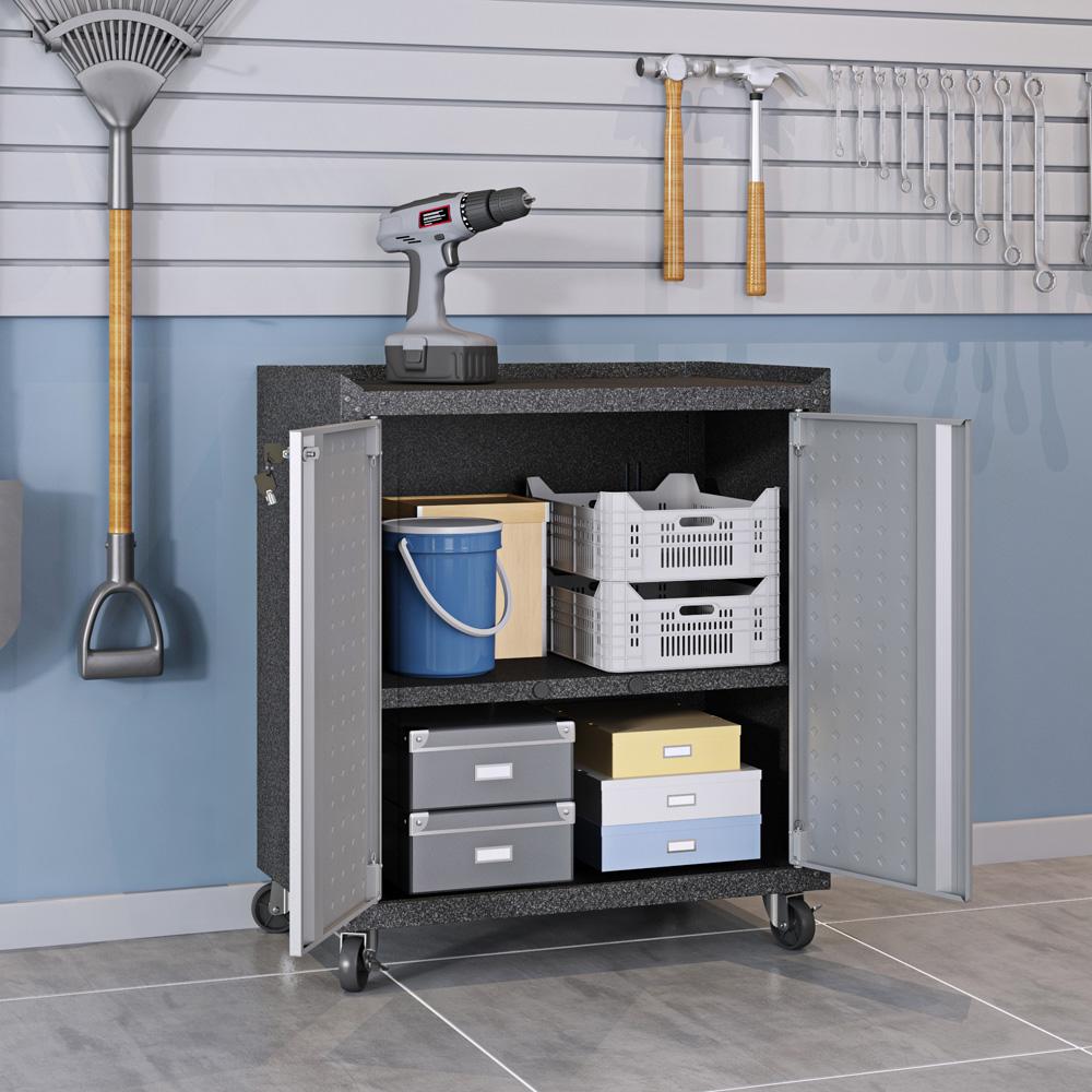 Fortress 6 Piece Garage Set with 3 Drawers 6-GGGG in Grey