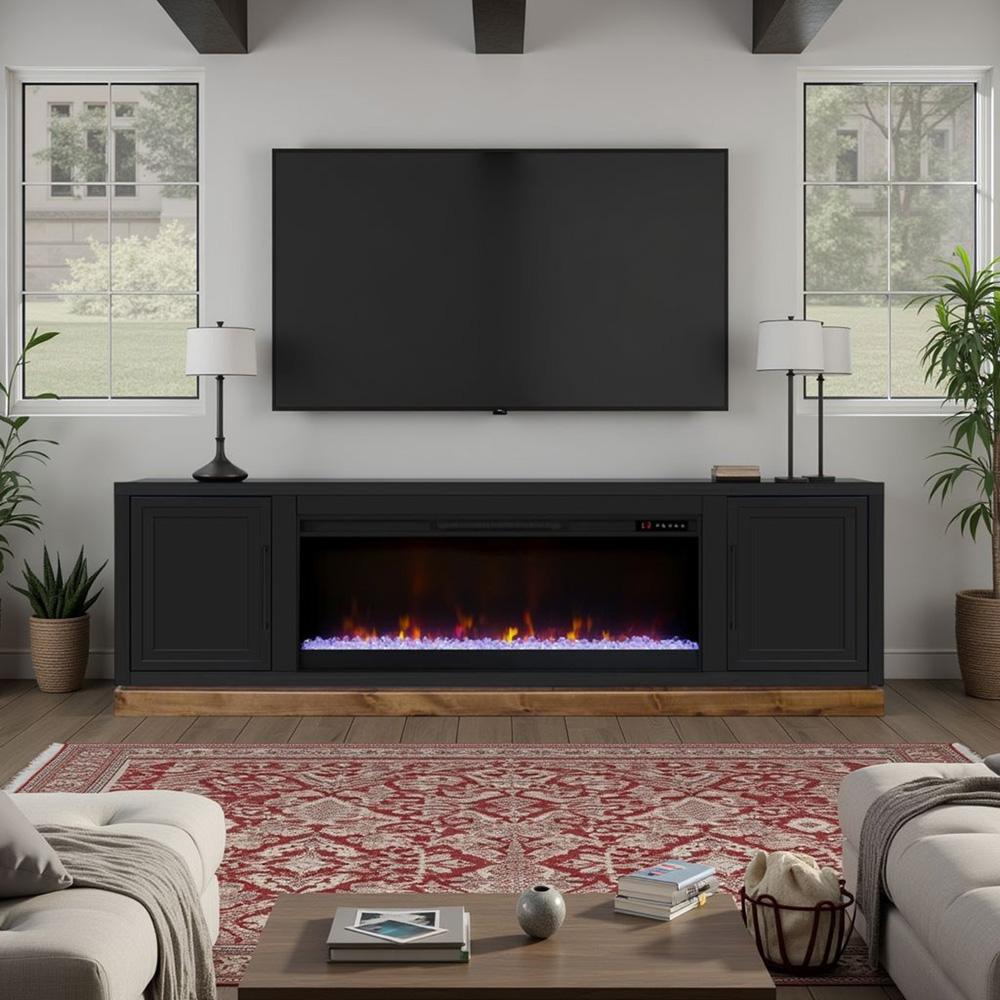 Nora 81in Fireplace TV Stand NO5410.SWK