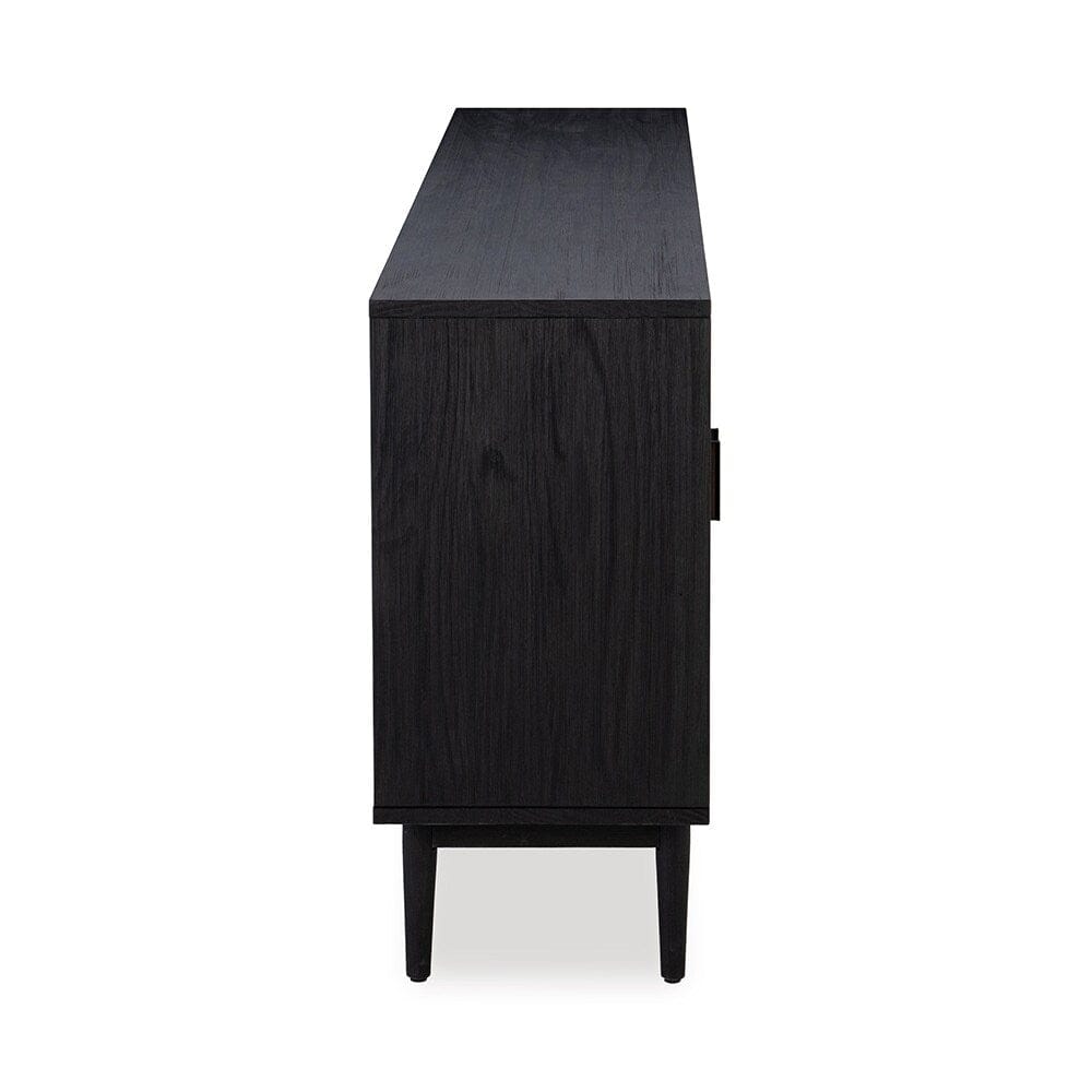 Edris 4-Door Wood Sideboard Buffet 52004181 in Black