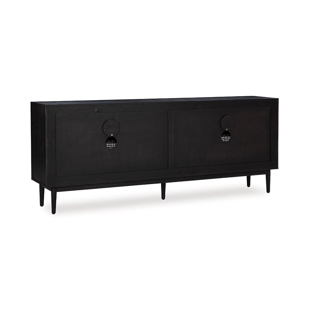 Edris 4-Door Wood Sideboard Buffet 52004181 in Black