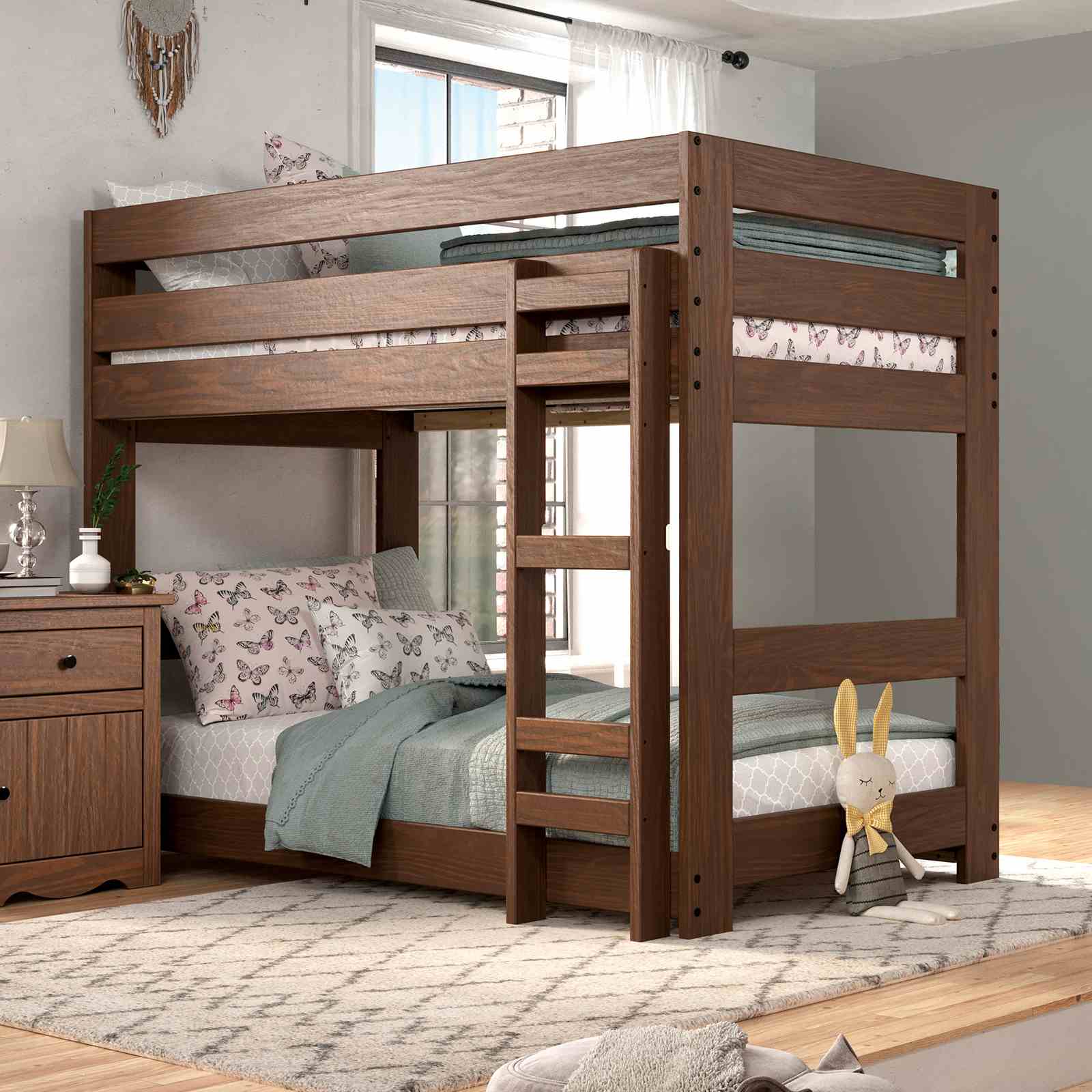 Melitta - Twin/Twin Bunk Bed, Mahogany