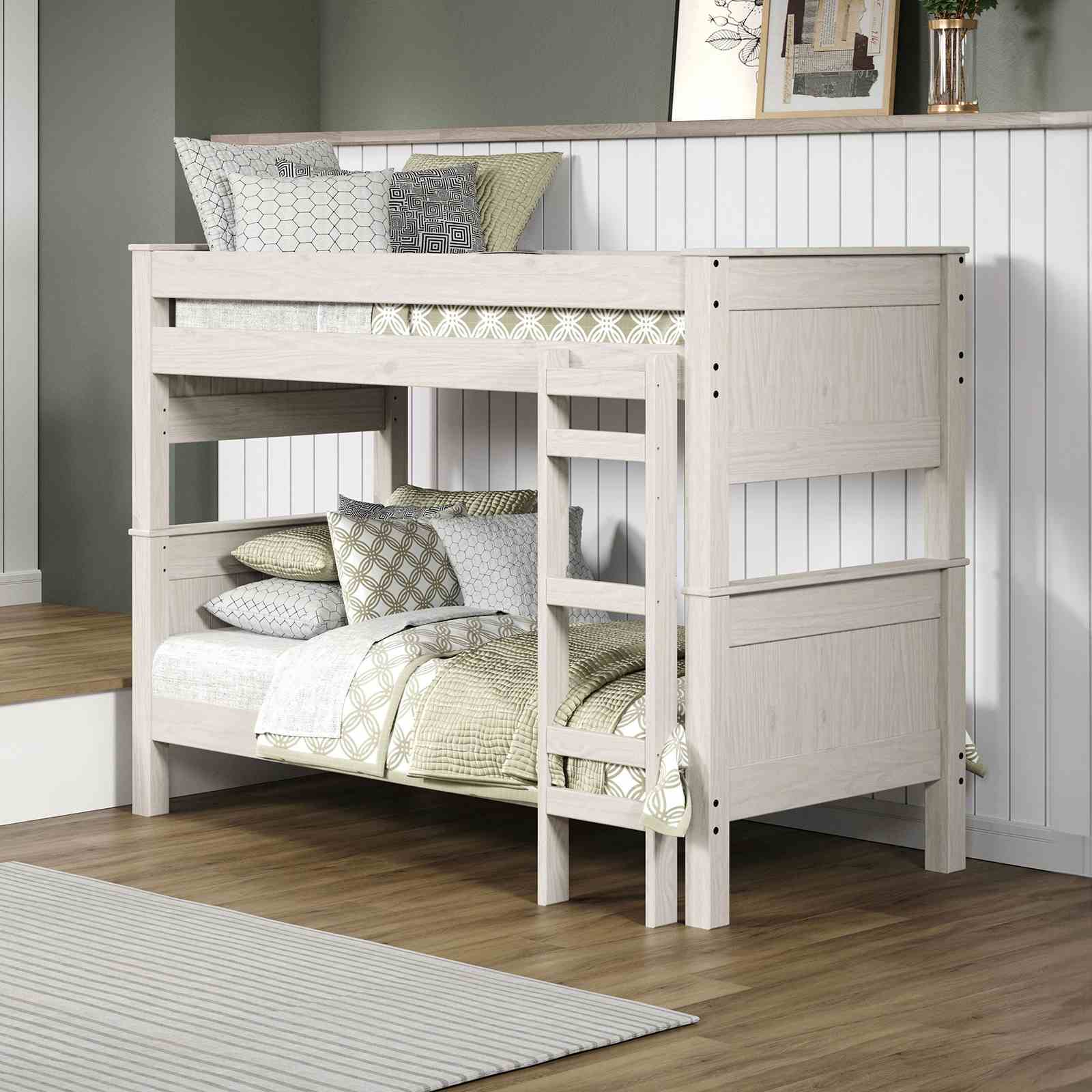 Albani - Twin/Twin Bunk Bed, White