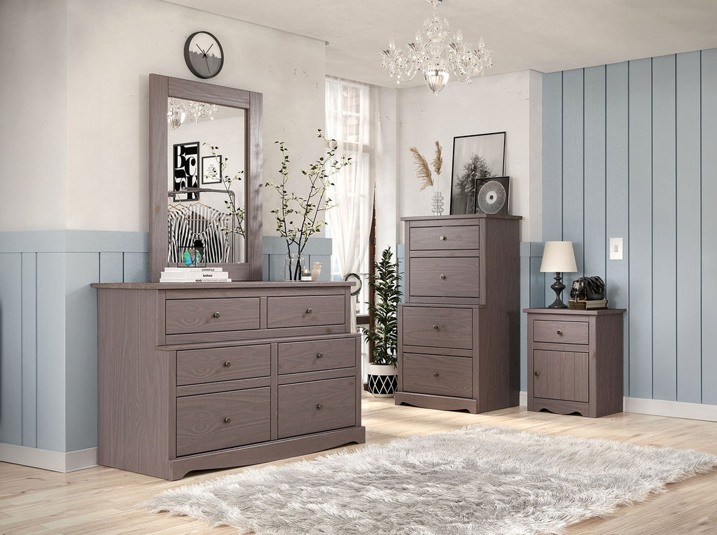 Stavros - Nightstand, Gray