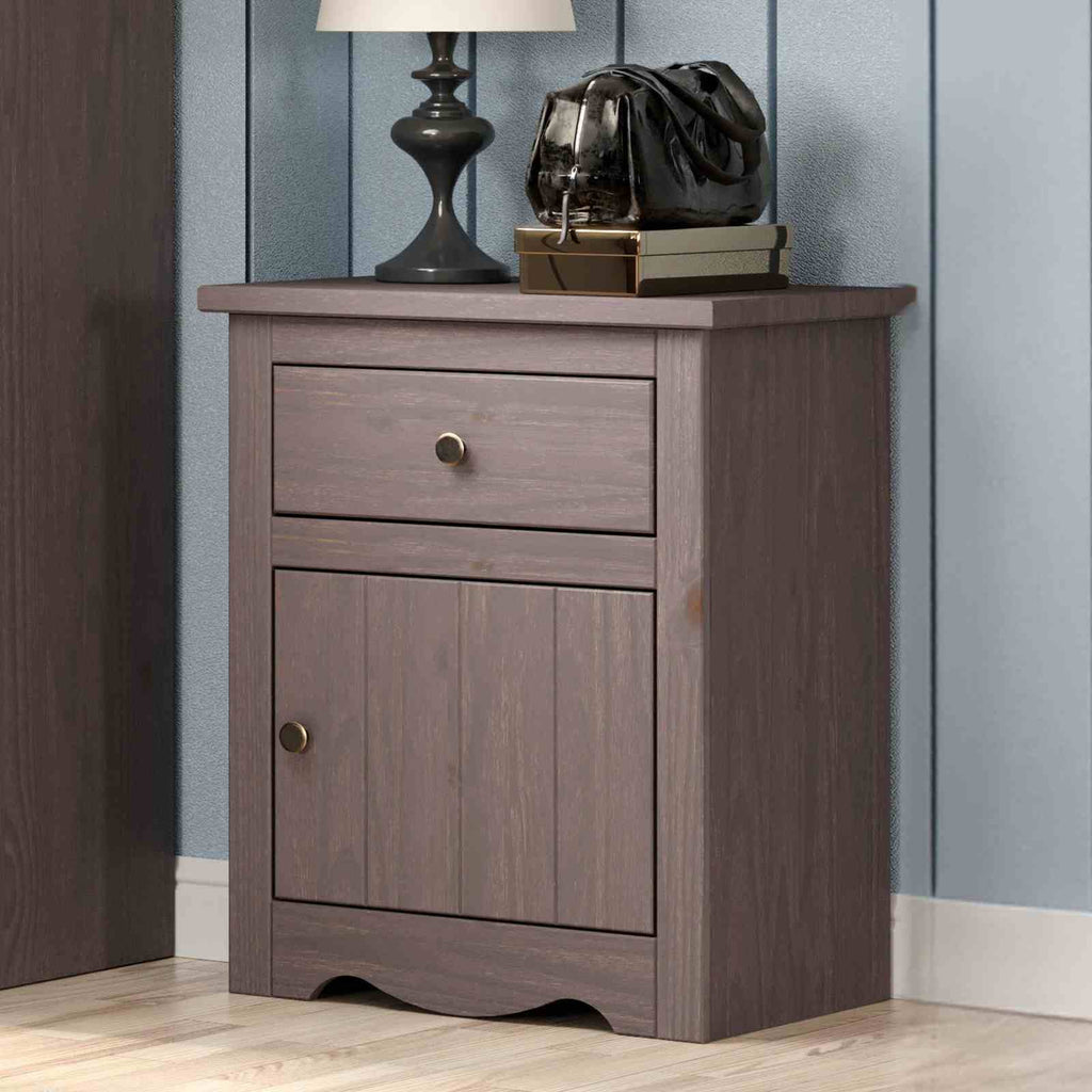 Stavros - Nightstand, Gray