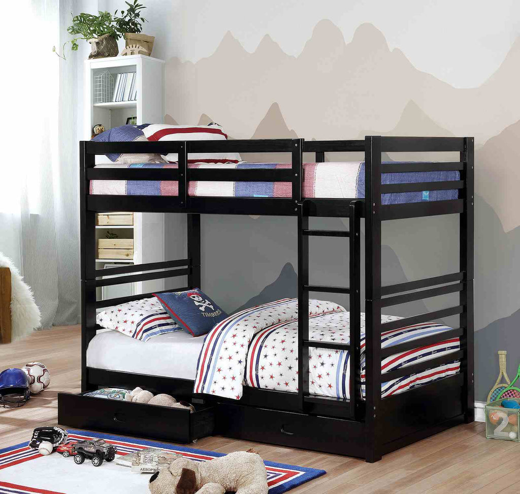 California Bunk Bed, Twin/Twin, Black