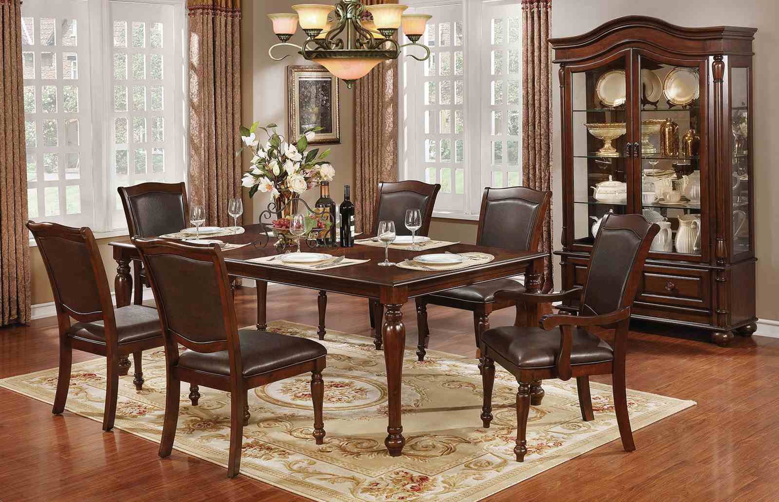 Sylvana - 8 Pc. Dining Table Set (2AC+6SC)