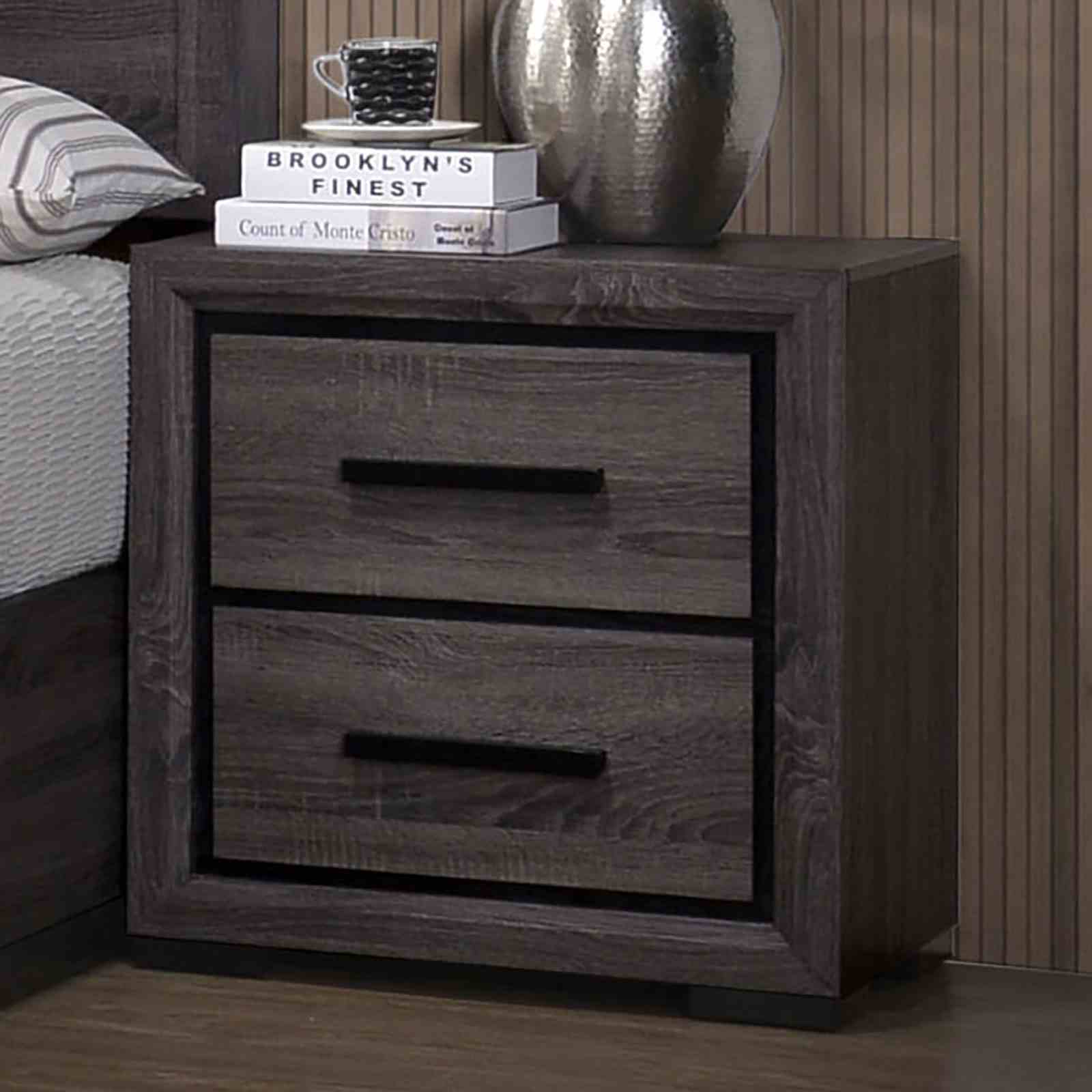 Conwy - Nightstand, Gray