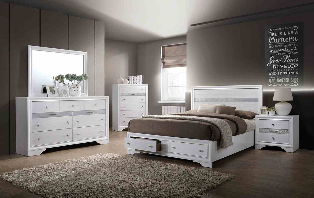 Chrissy - Queen Bed, White