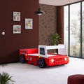 Firestall Twin Fire Truck Bed, Red