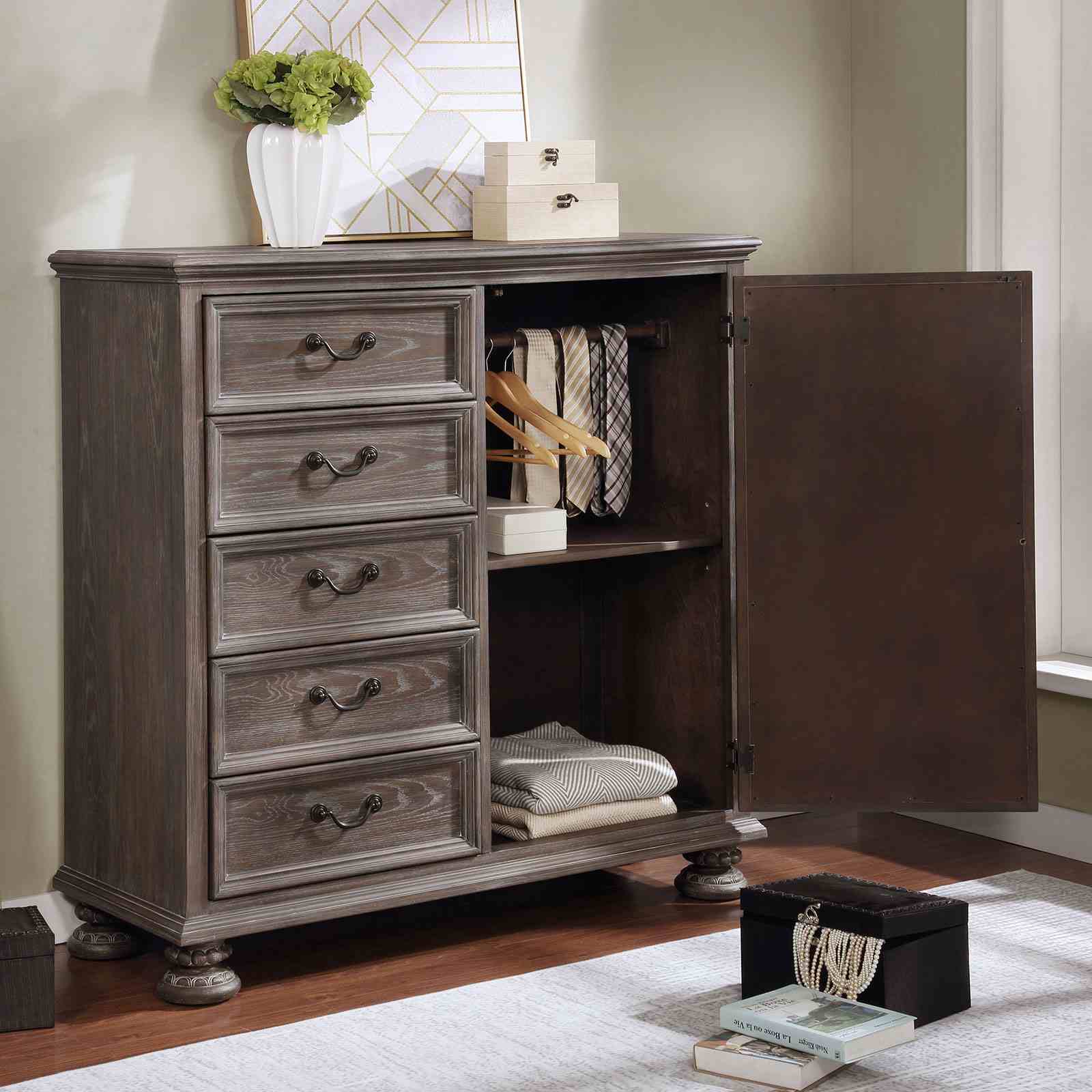 Lysandra - Armoire, Rustic Natural