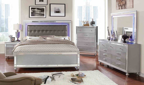 Brachium - Queen Bed, Silver