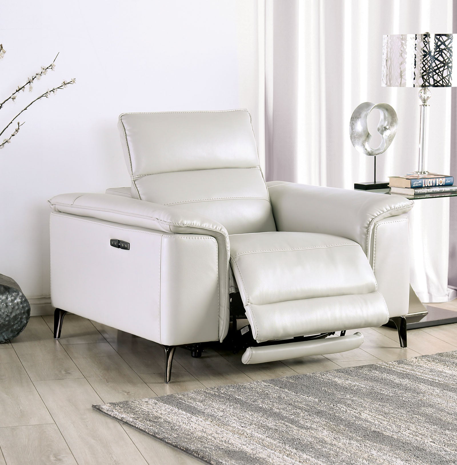 Ascona Power Recliner, Light Taupe