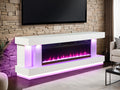Peseux - 71" TV Stand w/ Electric Fireplace