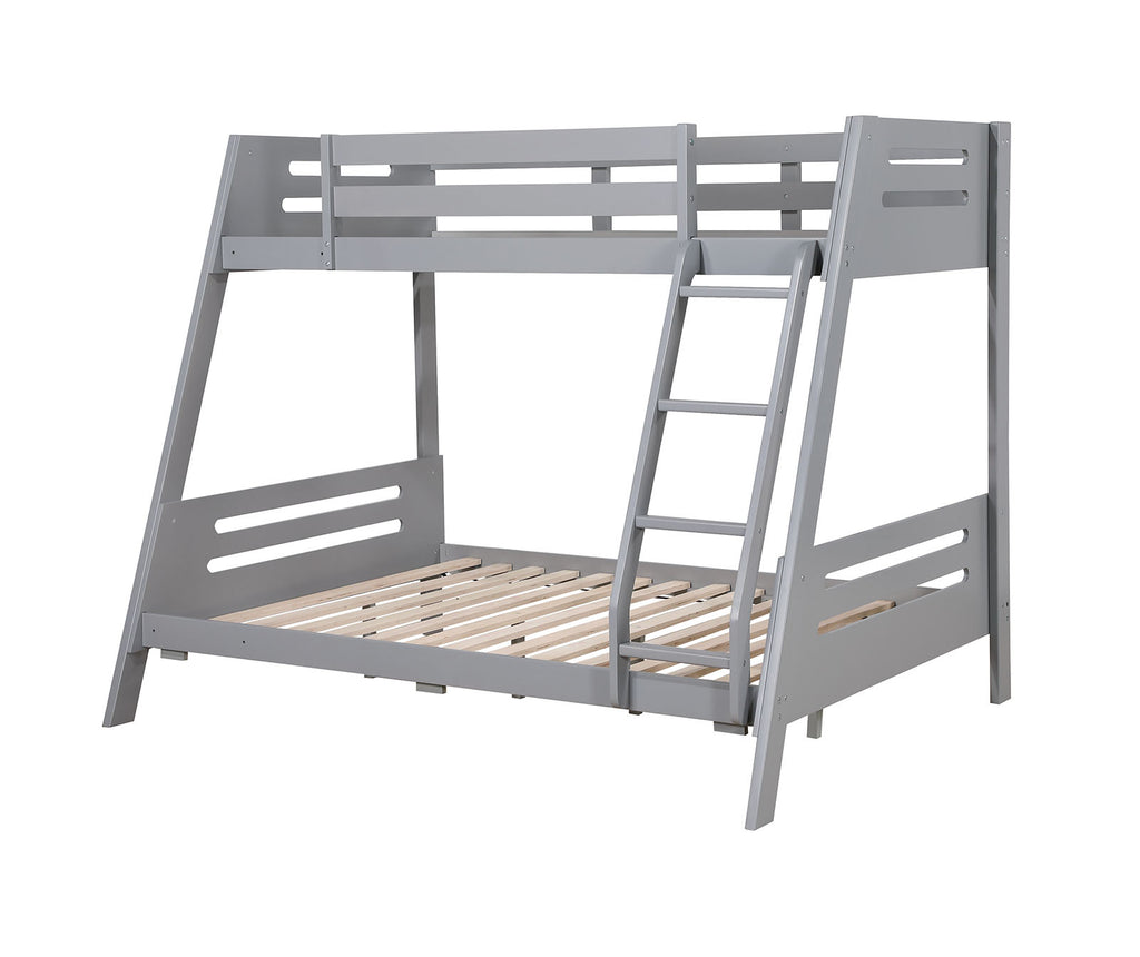 Emilee - Twin/Full Bunk Bed, Gray