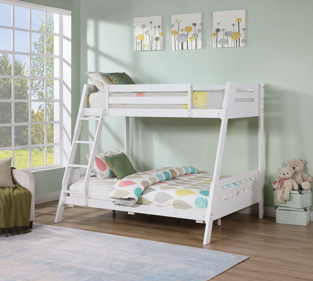 Emilee - Twin/Full Bunk Bed, White