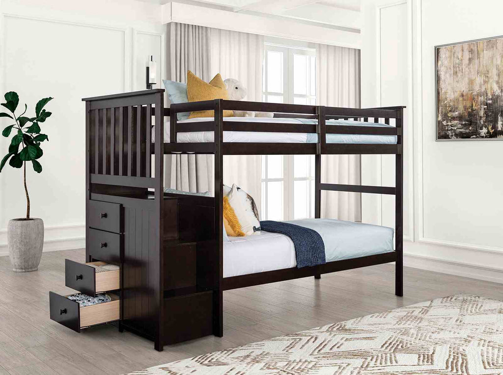 Ontario - Twin/Twin Bunk Bed, Espresso